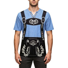 maxToonrain Crew and V-Neck Mens Oktoberfest T Shirts with Lederhosen Print