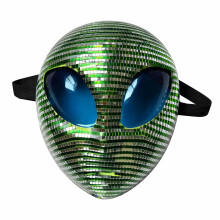 Disco Alien Face Mask, Alien Mask, Party Costume Mask for Halloween Parties, Retro Disco Parties, Costume Party and Alien Theme Events