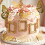 LaVenty Gold Frame Cake Decorations Tea Party Cake Topper 6
