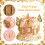 LaVenty Gold Frame Cake Decorations Tea Party Cake Topper 3