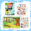 4 Pack Reusable 3D Jelly Sticker Book with Spiral Binding for Toddlers 3