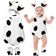 Cow Costume Kids Baby Jumpsuit Toddler Animal Costume Hat Shoes