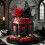 LaVenty Black Goth Cake Decorations Butterfly Goth Cake Topper 4