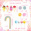 Candyland Cake Decorations Ice Cream and Candy Cake Topper 2