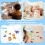 4 Pack Reusable 3D Jelly Sticker Book with Spiral Binding for Toddlers 7
