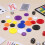 sourcing map 100Pcs Plastic Poker Chips, 38mm Mini Bingo Chips Learning Counters Counting Chips Counters Disks Markers Opaque Game Tokens with 4