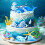 Under the Sea Ocean Cake Decorations Shells Cake Decor 7