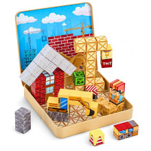 Magnetic Building Blocks, 49 PCS Mini Magnetic Cubes Travel Set