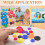 sourcing map 100Pcs Plastic Poker Chips, 38mm Mini Bingo Chips Learning Counters Counting Chips Counters Disks Markers Opaque Game Tokens with 7