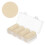 sourcing map 100Pcs Plastic Poker Chips, 37mm, Khaki 1