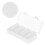 sourcing map 100Pcs Plastic Poker Chips, 37mm, White 1