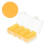 sourcing map 100Pcs Plastic Poker Chips, 37mm, Light Yellow 1