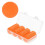 sourcing map 100Pcs Plastic Poker Chips, 37mm, Orange 1