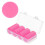 sourcing map 100Pcs Plastic Poker Chips, 37mm, Rose Red 1