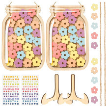 2 Sets Flower Reward Jar 60Pcs Reward Jars for Children with Flowers Good B
