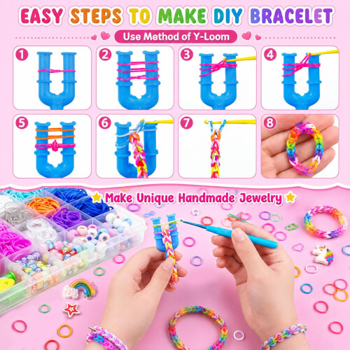 Thalynox 5000+ Loom Bands Kit, Loom Rubber Bands for DIY 2