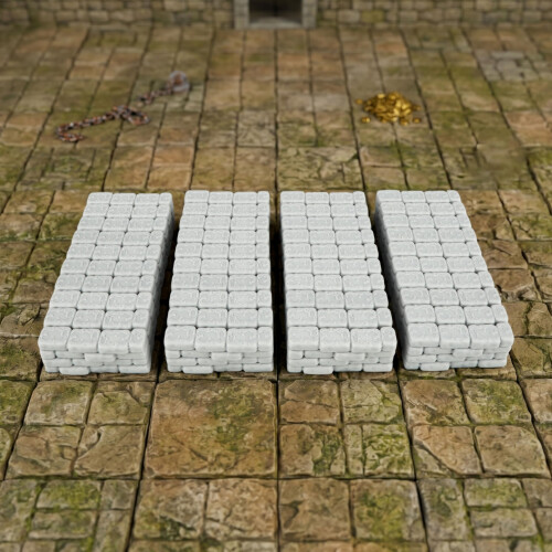 AUSPDICE Dungeon Walls, 40-Piece 28mm DND Terrain Modular System