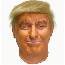 Large Donald Trump Latex Mask with Hair - Donald Trump Halloween Costume