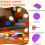sourcing map 100Pcs Plastic Poker Chips, 37mm, Dark Purple 3