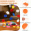 sourcing map 100Pcs Plastic Poker Chips, 37mm, Orange 3
