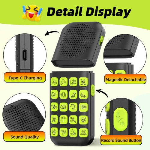 Sound Effects Machine with 20 Hilarious Sounds & 10 Second Voice Recorder 2