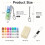 Keyboard Fidget Toy with LED Lights - 4-Key Clicky Keychain Clicker with 29 Replaceable Keycaps 6