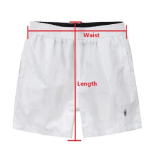 (WhiteL)Pantalon de plage décontracté ample homme jambe droite été pantalon de bain