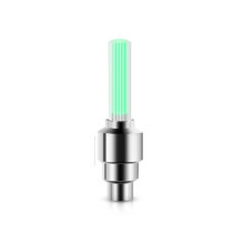 (Green)Bicycle Valve Cap Led Light With Multiple Colors For Bike Wheel Decor Safety