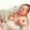 Runde Babydecke 85x85 cm mit Mütze für Babys 8
