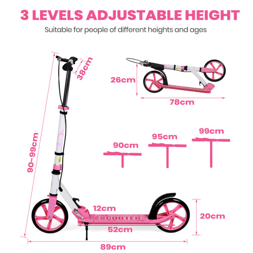 Foldable Scooter with Adjustable Handlebar 1