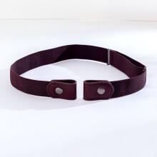 (Coffee)Cinturón invisible cómodo sin hebillas para jeans sin abultamiento elástico unisex