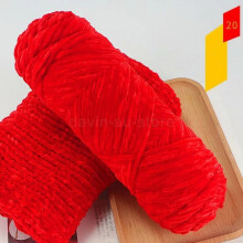 (20 Red) NEW 100g Chenille Thick DIY Velvet Crochet Knitted Wool Craft Knitting Yarn Soft