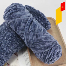 (37 Blue Gray) 100g Chenille Thick DIY Velvet Crochet Knitted Wool Craft Knitting Yarn Soft HOT