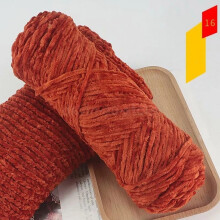 (16 Rust Red) 100g Chenille Thick DIY Velvet Crochet Knitted Wool Craft Knitting Yarn Soft HOT