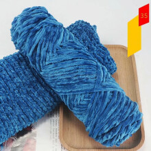 (35 Sea Blue) 100g Chenille Thick DIY Velvet Crochet Knitted Wool Craft Knitting Yarn Soft HOT