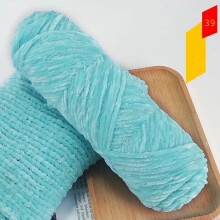 (39 Water Blue) 100g Chenille Thick DIY Velvet Crochet Knitted Wool Craft Knitting Yarn Soft HOT
