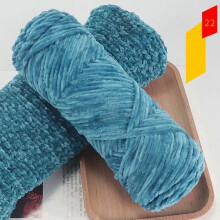 (22 Peacock Blue) NEW 100g Chenille Thick DIY Velvet Crochet Knitted Wool Craft Knitting Yarn Soft