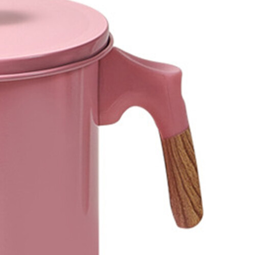 Ölsiebtopf Holzmaserung Pink 1,4 l 1