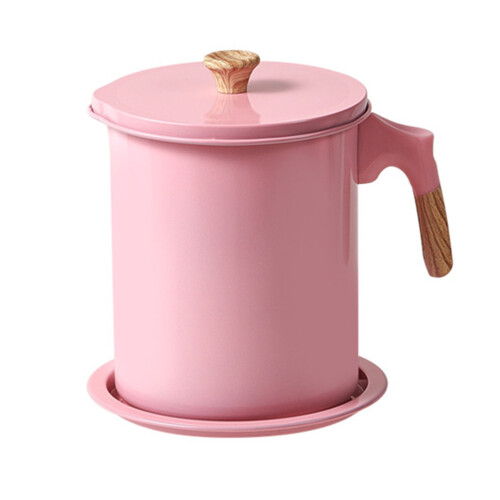 Ölsiebtopf Holzmaserung Pink 1,4 l 2