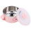 Babyschüssel Rosa 304 Edelstahl mit Deckel 11