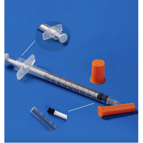 10 Pack 1ml 30G 8mm Sterile Syringes with Needles Individually Wrapped, Multi-Purpose Measuring Tools 2