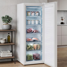 175L White Upright Freezer