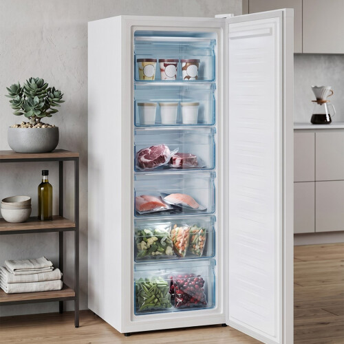 Living And Home 175L White Upright Freezer