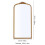 Living And Home Gold Arched Decorative Vanity Mirror with Carved Frame 7