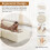 Corduroy Modular Sofa | Cloud-style Sectional 3 Seater Sofa Set Fluffy Memory Foam Cushions 6
