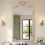 Living And Home Gold Decorative Vanity Mirror with Carved Frame 1