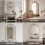 Living And Home Gold Decorative Vanity Mirror with Carved Frame 3