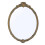 Living And Home Gold Decorative Vanity Mirror with Carved Frame 5