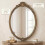Living And Home Gold Decorative Vanity Mirror with Carved Frame 3