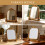 Living And Home Gold Decorative Vanity Mirror with Stand 4